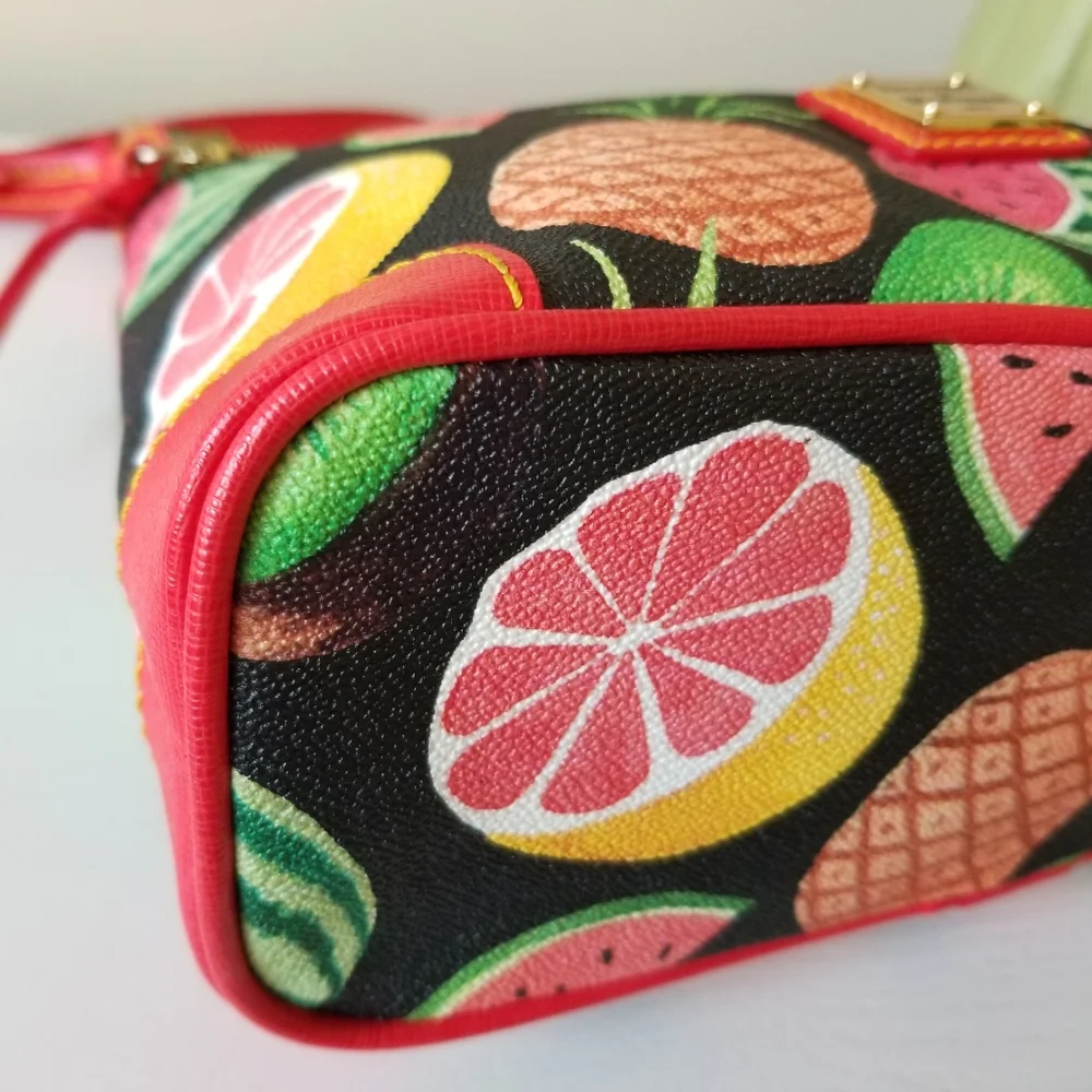 Dooney & Bourke Ambrosia Crossbody Bag Watermelon Grapefruit Pineapple - Picture 7 of 13